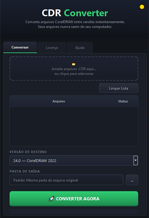 CDR Converter Screenshot